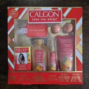 Calgon Take Me Away Hawaiian Ginger Bath & Body Set NEW SEALED